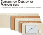 Cork Desk Mat - Dual-Sided Desk Pad for Office and Home - Desk Organization and Accessories - Ideal for Large Mouse Pad and Desk Mats on Top of Desks(Beige,36"x 17")