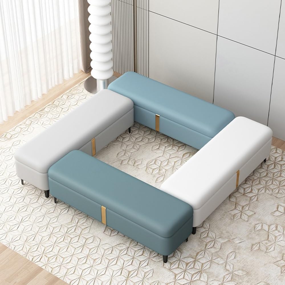 Modern Shoe Changing Bench Storage Long Sofa Rectangular Bed End Stool Entryw...