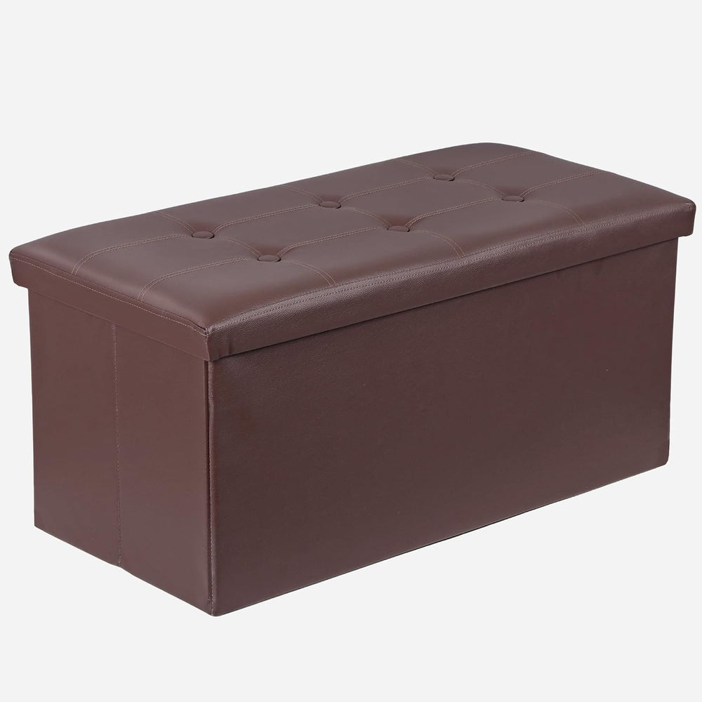ZenStyle 30Inches Storage Ottoman Bench, Folding Footrest Stool, Storage Ches...