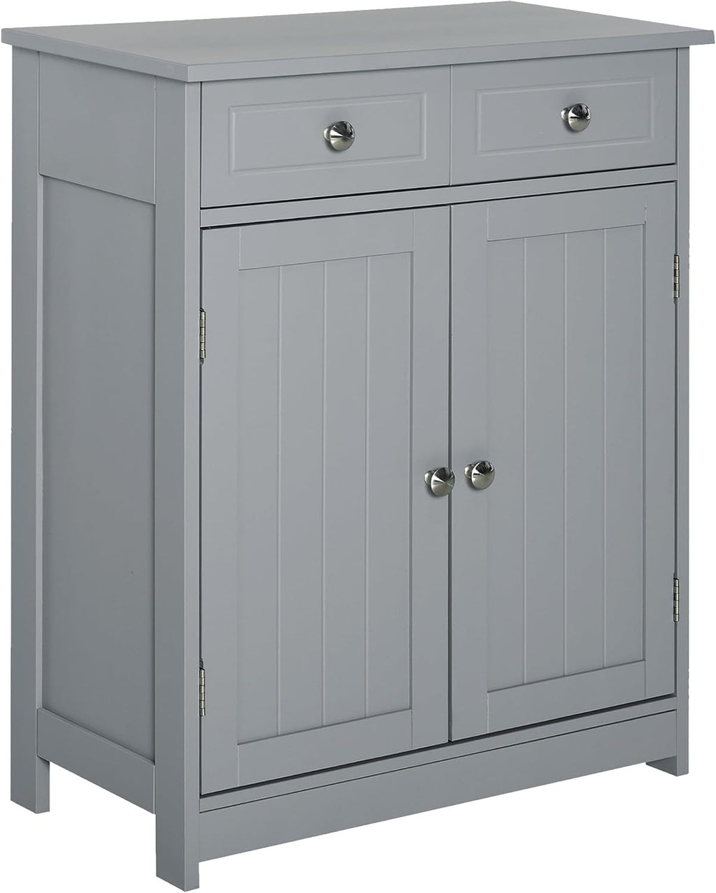 Floor Cabinet with 2 Doors, 2 Drawers and Adjustable Shelf, Freestanding Storage Cabinet for Bathroom,for Kitchen Home
