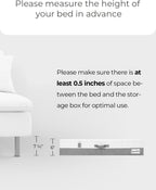StorageWorks Large Under Bed Storage Containers with Handles and Label Holder, 2 Pack Ultra-thick Fabric Underbed Bins, Closet Organizer for Clothes, Blankets, Sweater