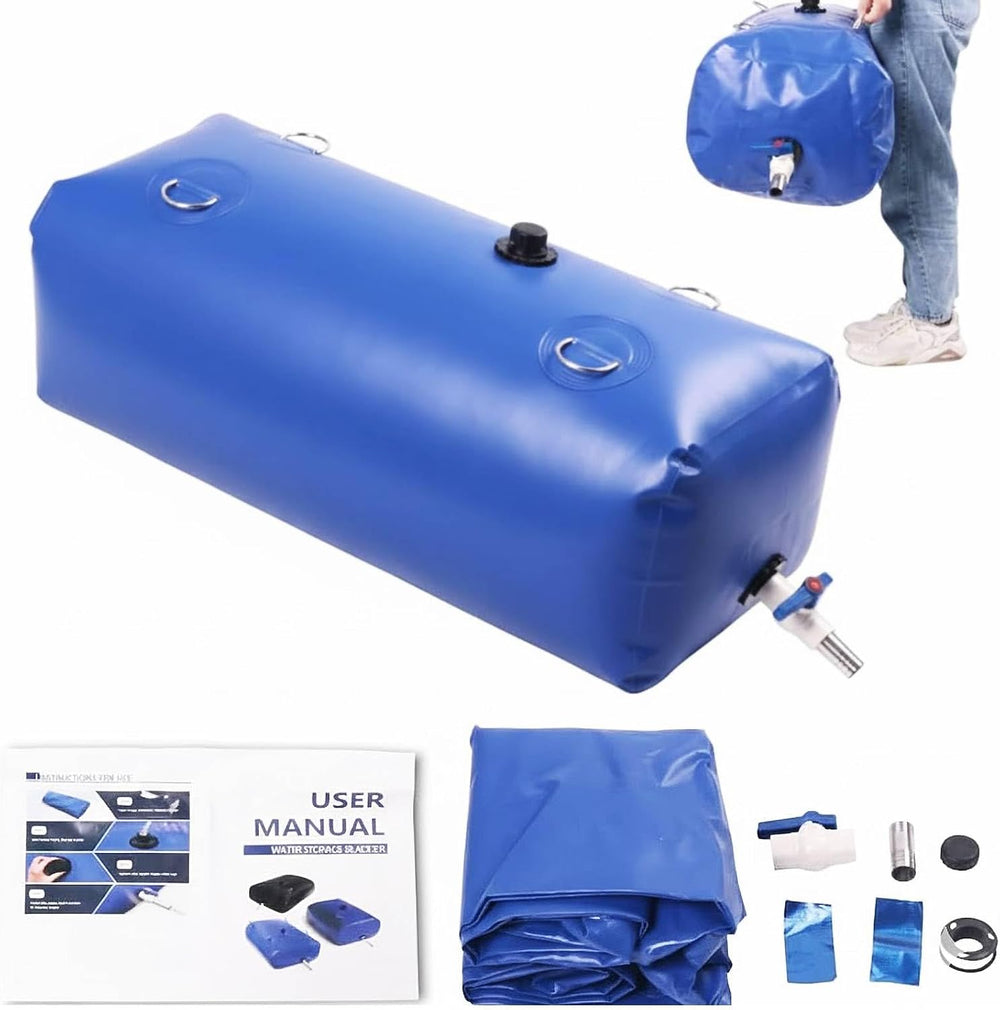 Japard 110 L / 30 Gal Water Bladder Tank, Foldable Portable Rainwater Storage...