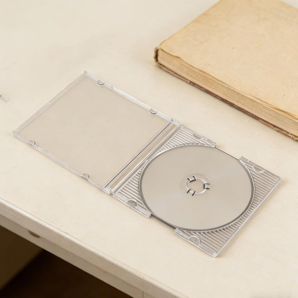 20pcs 8cm CD Jewel Case: Clear Plastic Mini CD Storage Box - Slim Protective Holder for 3-Inch Audio Discs Data Mini DVD Storage