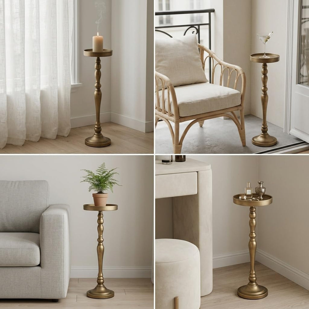 Drink Tables for Small Spaces,Vintage Small Pedestal Table | Round Martini Co...