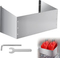 Aluminum Fuel Jug Holder Rack, Gas Can Mount fits Two 5 Gallon Fuel Containers with Base Dimensions Under 11 Inches, Trailer Gas Can Holder (Three-Sided Support)