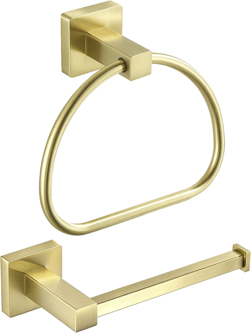 Leyden Gold Toilet Paper Holder Hand Towel Holder, Brushed Brass Toilet Roll ...
