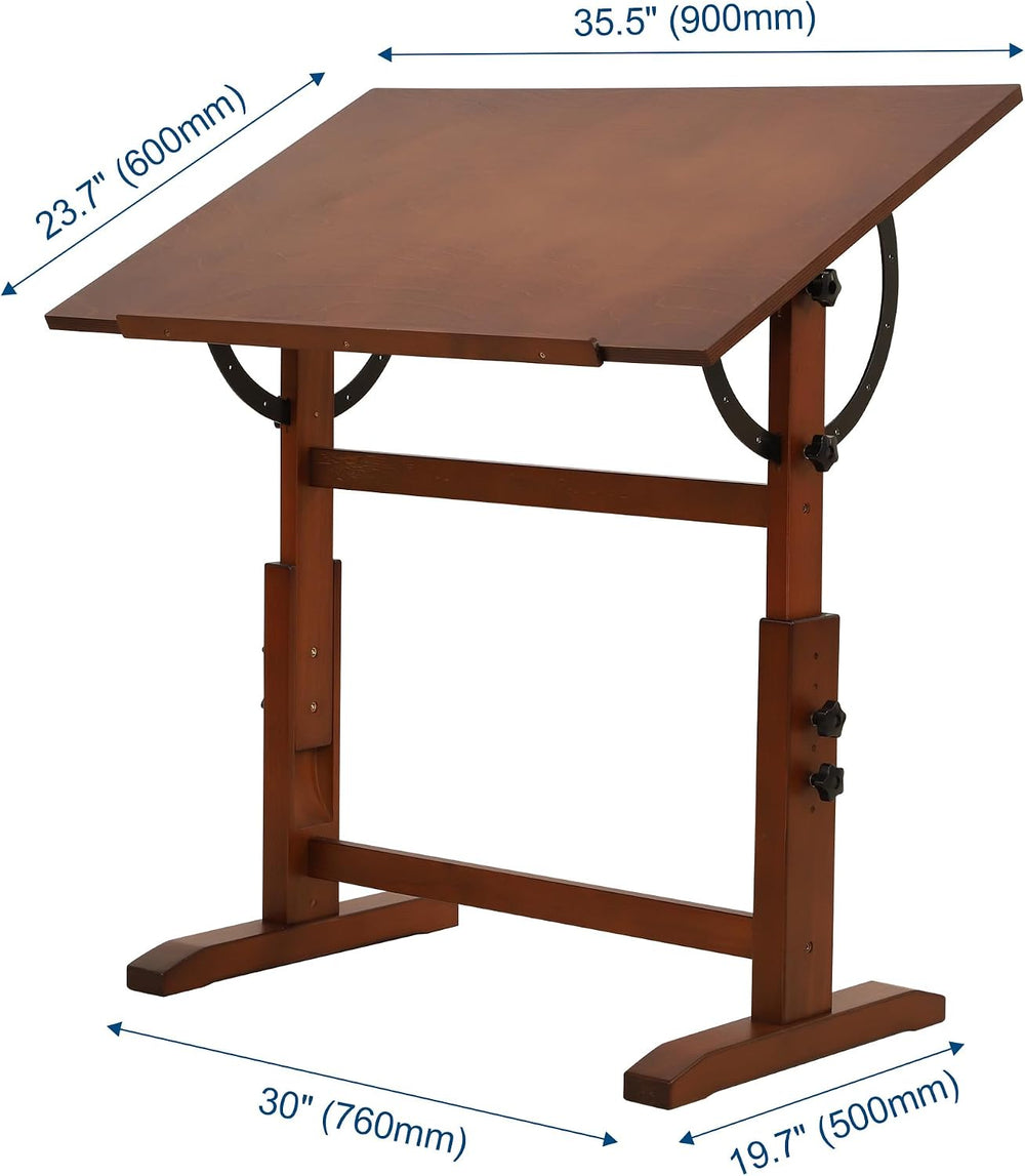 VISWIN Wood Drafting Table for Adults, 24'' x 35" Drawing Table ...