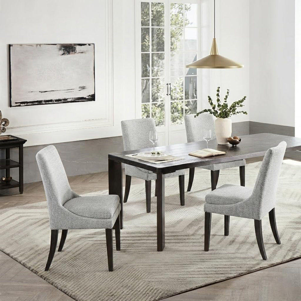 KISLOT Upholstered Dining Chairs Modern Sidechair Performance Fabric High Bac...
