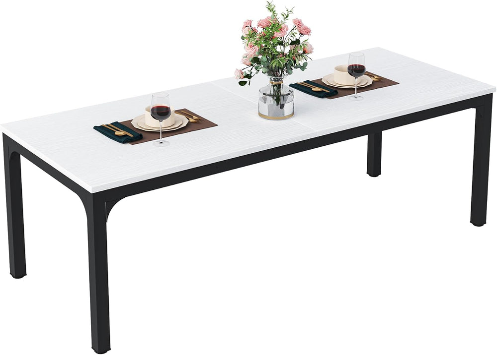 Tribesigns Dining Table for 6-8 People, 78-Inch Long Narrow Rectangular Dinne...