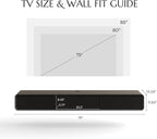 POVISON Fully-Assembled Minimalist Floating TV Stand, Modern Wall-Mounted Entertainment Center with 3 Flip-Down Cabinet Doors, Solid Wood, Black Oak, 78"