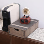 Coffee Pod Holders 1-Layer 1-Drawer Dark Brown (CF1D1C-DK)