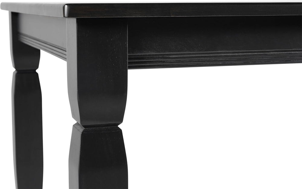 EMMA + OLIVER Milford 47" Solid Wood Dining Table, 3 Inch Offset Paneled...