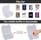 ALCYON 1600+ Baseball Card Storage Box, Sports Cards Holder Organizer Hard Plastic Display Case Compatible with Baseball/Football/for MTG/for PM for Collector (Bag Only)