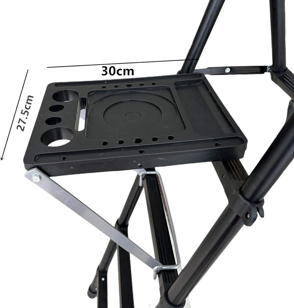 Stand Stable Storage Shelf Wide Pedal Equipment Work Ladder Tray Multifunctio...