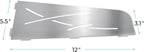 FerdY 2-Pack 12" Brushed Nickel Recessed Corner Shower Shelf, for Tiled Bathroom Walls, 304 Stainless Steel Floating Shower Shelf, Shower Caddy Storage Shelves, No Drilling Required, Trapezoidal