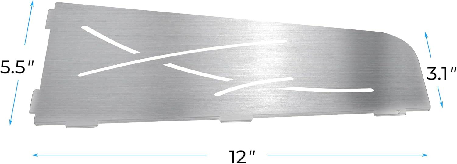 FerdY 2-Pack 12" Brushed Nickel Recessed Corner Shower Shelf, for Tiled Bathroom Walls, 304 Stainless Steel Floating Shower Shelf, Shower Caddy Storage Shelves, No Drilling Required, Trapezoidal