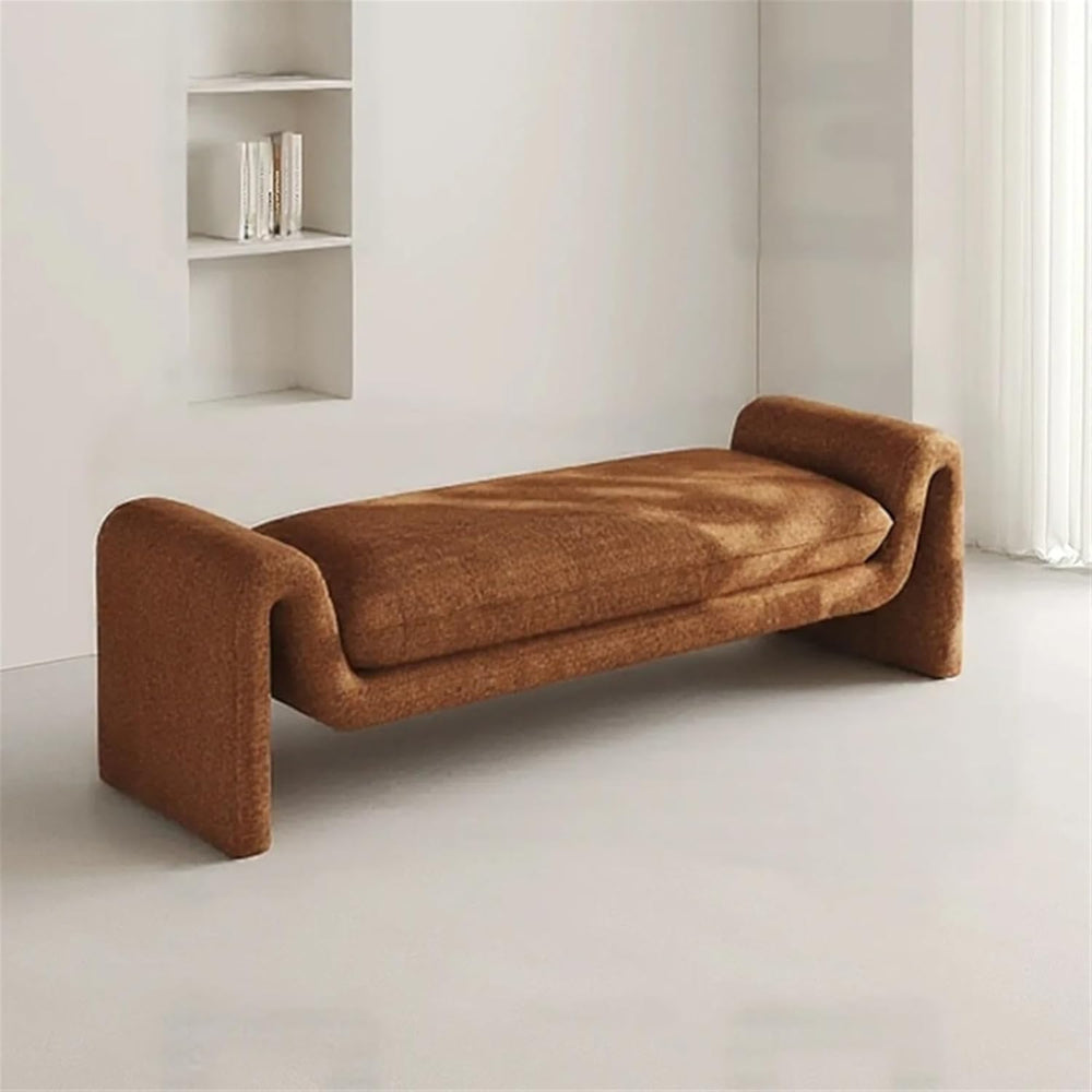 Modern Dark Green Bed End Stool Retro Style Walk-in Closet Clothes and Shoe C...
