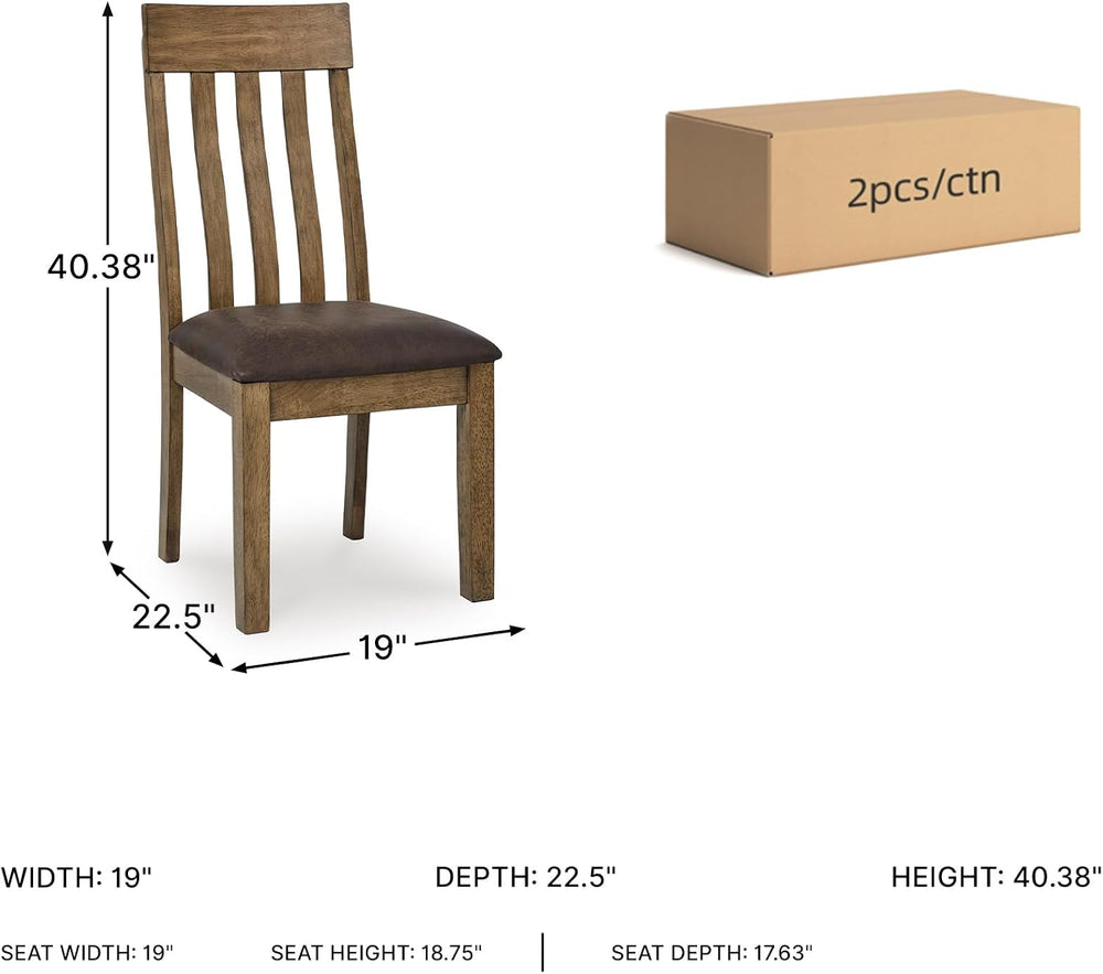 Signature Design by Ashley Vallister Dining Chairs Set of 2, Light Brown | So...