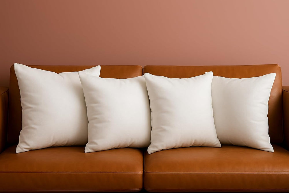 Trendy Home 20x20 Throw Pillow Insert (Set of 4, White) Bed and Couch Pillows...