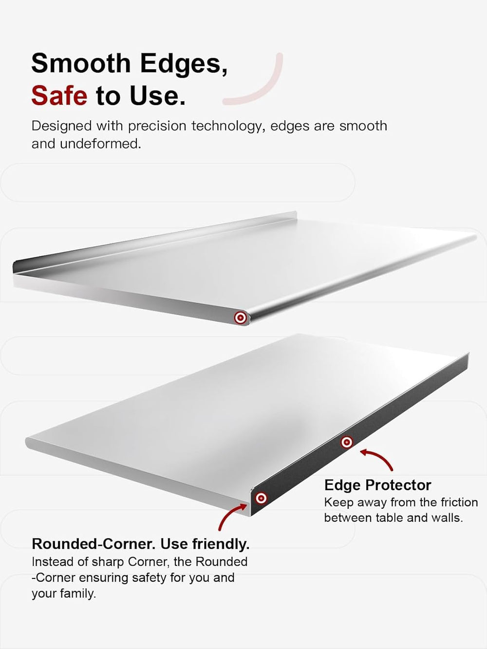 Atelicf NSF Stainless Steel Prep Table 24X48 inch with Backsplash | Commercia...