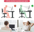 gianotter Desk Organizers and Accessories, Monitor Stand with Drawer and 2 Pen Holder, Desktop Organizer Suitable for Offices and Dormitories (Pink)