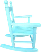 Kids Rocking Chair, Toddler Rocking Chair, Childrens Rocking Chair With Classic Rocker and Hardwood Construction, for Boys, Girls, Nursery, Indoor, Outdoor, Living Rooms, Bedrooms (Light Blue)