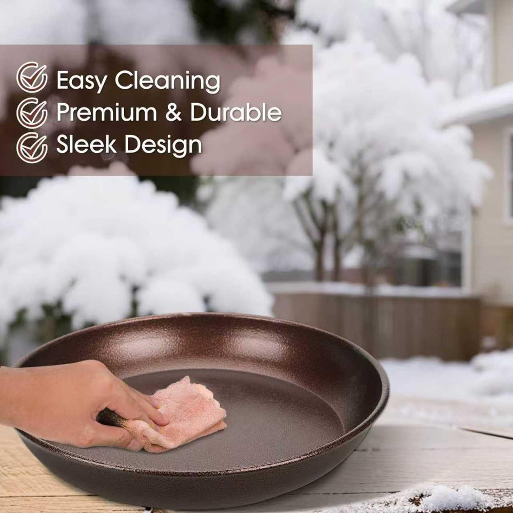 100W Heated Bird Bath – 35-Inch High Iron Birdbath with Water Heater & De...