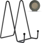 Kruodop 10 Pack Plate Stands for Display, 6 Inch Plate Holder Display Stand, Metal Frame Holder Stands for Book, Pictures, Photo Easel, Tabletop Art