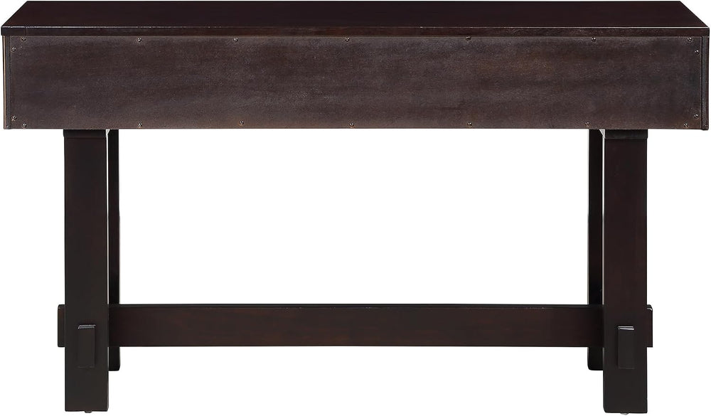 Knocbel Fluted Console Table with 3 Storage Drawers, Farmhouse Mid Century So...