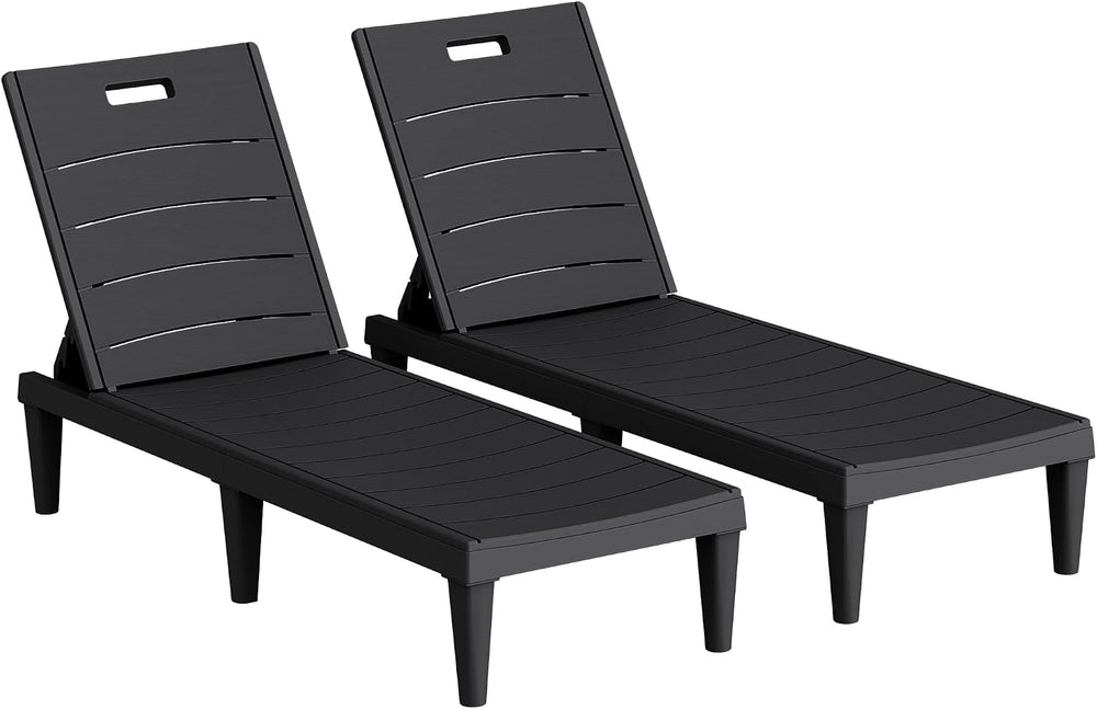 Homall Patio Chaise Lounge Chairs Set of 2, Outdoor Lightweight Lounge Chairs...