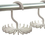 3 Pack Twirl Ties Rack Hanger Closet Organizer Hook Holder (White) | headband