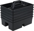 6 Packs Commercial Cleaning Caddy with Handle, Plastic Tool Caddy Supplies Organizer