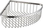 Bathroom Shower Caddy Corner Shelf Basket, Ultra Sturdy Rust-Proof Stainless Steel Shelf Organizer Shampoo Holder, Wall Mounted Storage Rack for Bathroom Kitchen, Brushed Nickel