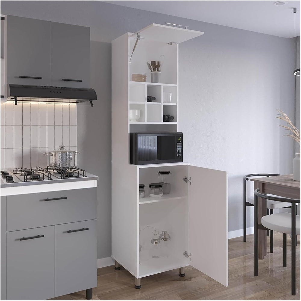Kitchen Pantry, 2 Doors, 4 Legs, 8 Shelves ﻿,for Kitchen