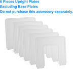 6 Pieces Upright Boards, Accessory Parts of Expandable File Folder Holder, White
