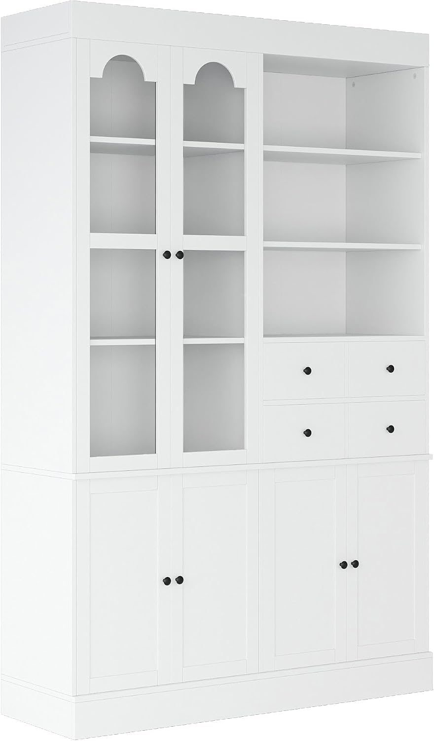 75in Tall Kitchen Pantry Cabinets with Drawers, Large Pantry Storage Cabinet ...