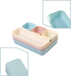 (9 Piece Set) Large Size Plastic Desk Drawer Organizers For Makeup Bathroom Office Kitchen Three Colors