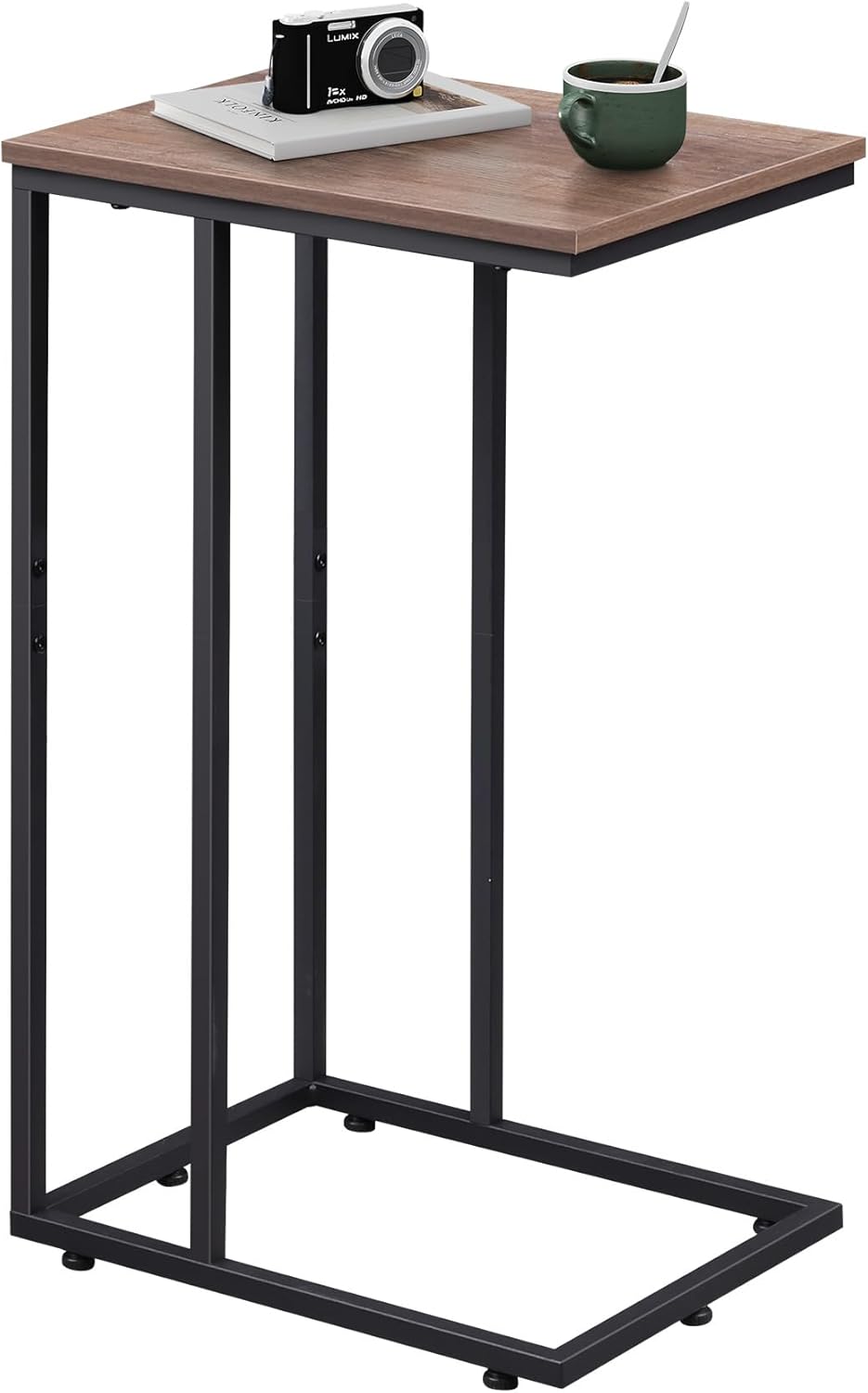 WLIVE C Shaped End Table, Small Side Tables for Sofa and Bed, Couch Table Tha...