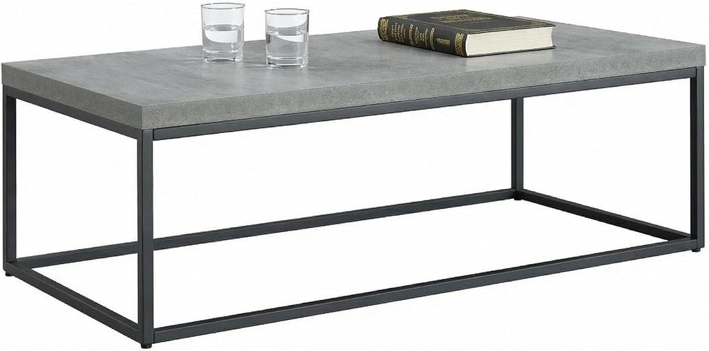 CENSI 47-Inch Grey Marble Accent Coffee Table/Center Table