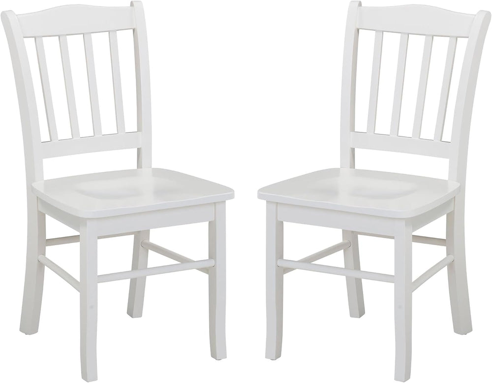 Boraam Shaker Dining Room Side Chairs, Set of 2 – Cream Finish