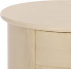 SAFAVIEH Furniture - Tabitha 1-Drawer Accent Table - Sand - Solid Wood - Farmhouse Storage Design - Ideal for Living Room, Entryway, Home Office, 17.7"W x 17.7"D x 26"H - Fully Assembled (AMH5712G)