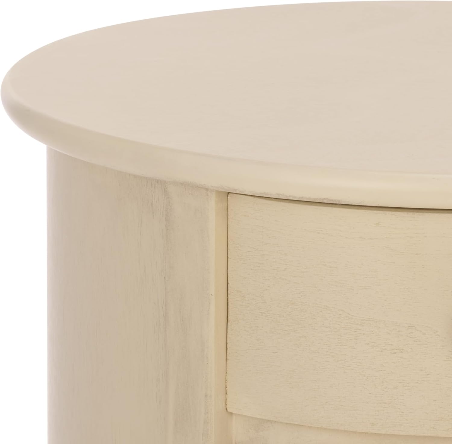 SAFAVIEH Furniture - Tabitha 1-Drawer Accent Table - Sand - Solid Wood - Farmhouse Storage Design - Ideal for Living Room, Entryway, Home Office, 17.7"W x 17.7"D x 26"H - Fully Assembled (AMH5712G)
