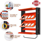 Ultrawall Spray Can Holder Rack With Paper Towel Holder, Steel Wall Mounted Spray Bottle Holder, Garage Wall Mount Shelf, Utility Storage Rack, Tool Storage Rack, Holds 100 lbs