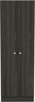 HomeRoots 71" Dark Brown Wood Pantry Or Storage Closet