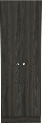 HomeRoots 71" Dark Brown Wood Pantry Or Storage Closet