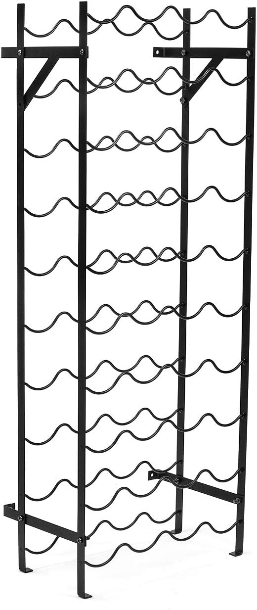 Sorbus Wine Rack Freestanding Floor - Wine Bottle Holder Holds 40 Bottles of Wine - 40 Bottle Capacity Wine Storage for Any Bar, Wine Cellar, Kitchen, Dining Room