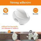 Shintop Cable Clips, 16 Pack White Cord Holder Adhesive Cable Organizer Wire Holder for Organizing Phones Chargers Desk Nightstand Car