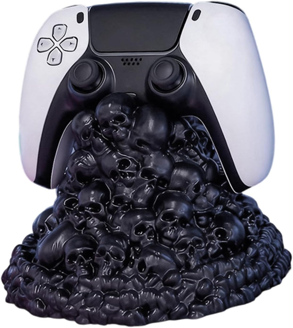 Unique Skeleton Shaped Controller Organizers Stable Structure Soft Rubber Construction Gaming Gear Storage Skull Shaped Headsets Phone Holder