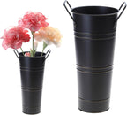 Umbrella Stand, Umbrella Holder for Entryway Metal Freestanding Umbrellas Stand Indoor Umbrellas Storage with Handle Vintage Storage Bucket Flower Arrangement for Home Decor﻿