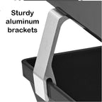 Acrimet Facility 2 Tier Letter Tray, Side Load, Letter Size/A4, Desktop File Organizer, Plastic (Black Color)